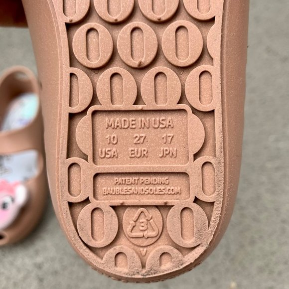 BAUBLES + SOLES Girls Koala Jelly Shoes 10 27 Mauve Pink Mary Jane Toddler Girl - Picture 9 of 9